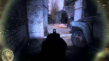 Stalker Shadow of Chernobyl + Autumn Aurora 2.04 + ENB: Firefight in the Car Park