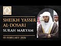 Surah Maryam 1 36 Sheikh Yasser Al Dosari Fajr 5th Feb 2026 English Translation 