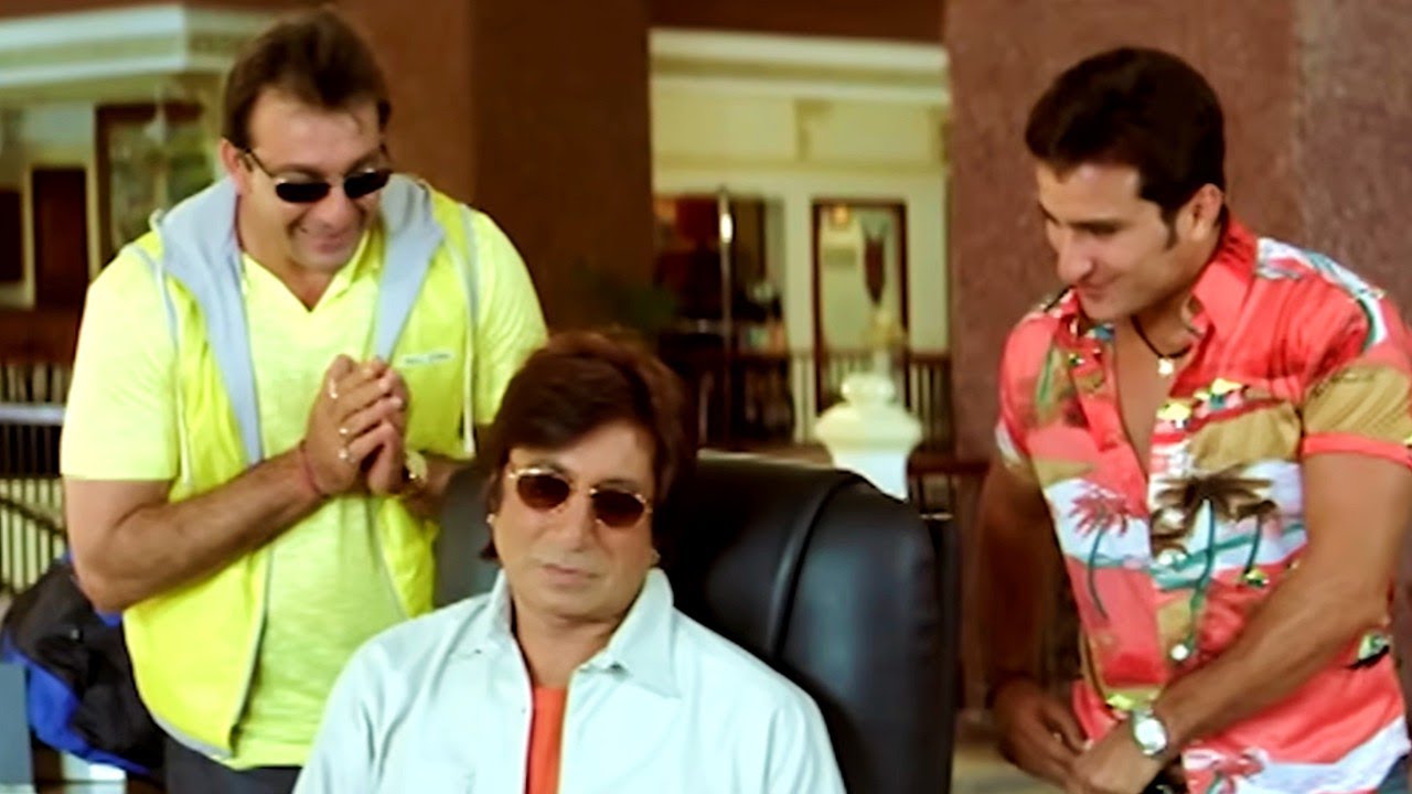 ये मुर्दा हमारे गले पड़े उसके पहले यहाँ से निकल जाते है - शक्ति कपूर संजय दत्त और सैफ अली खान कॉमेडी