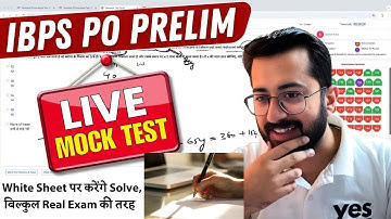 🔴 Live Mock Test Solution - IBPS PO Prelim | Score 25+ in Quant  | Live Approach by Aashish Arora