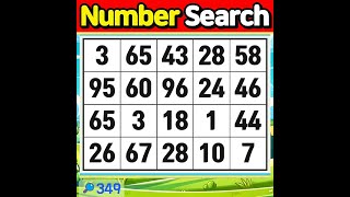 Number Search #349 You have a light that is uniquely yours.【Match | brain game | Quiz 】 screenshot 3