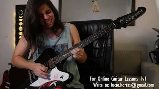 Iron Maiden - The Writing on the Wall AS's Solo cover - Lucio Hortas & HOW TO PLAY IT - Link Below