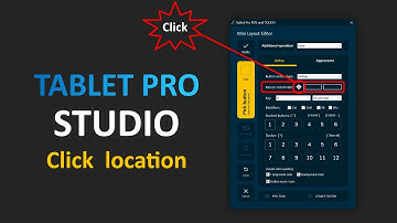 Tablet Pro Studio Tutorial: Click Location button setup, adjusting the pixel location on the screen