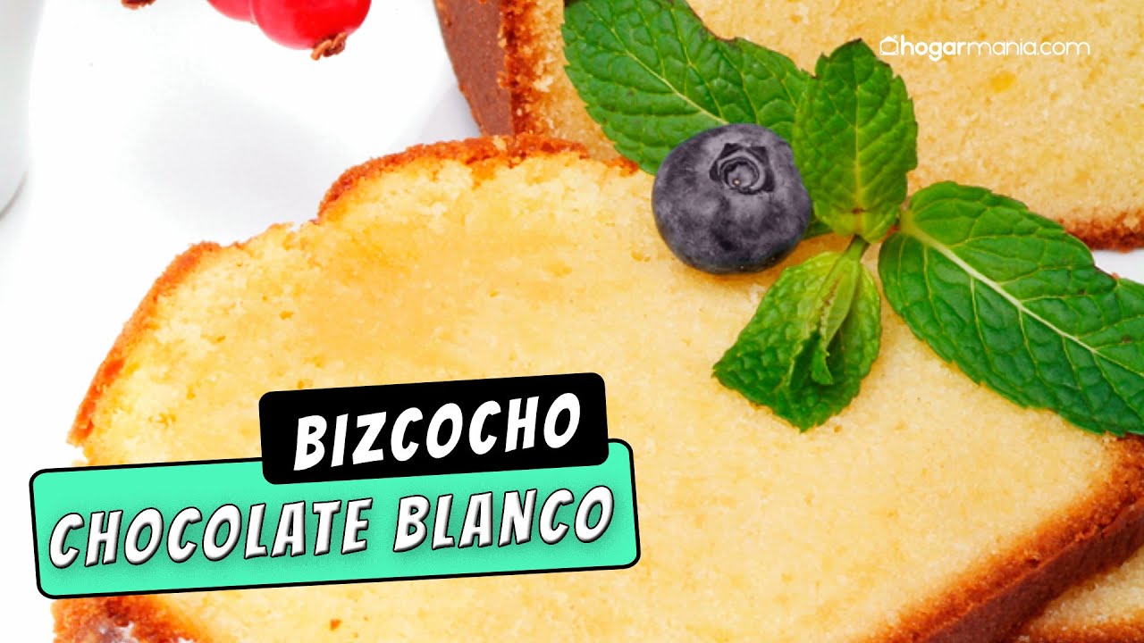 BIZCOCHO de CHOCOLATE blanco: Uno de los postres mas sencillos de Eva Arguiñano