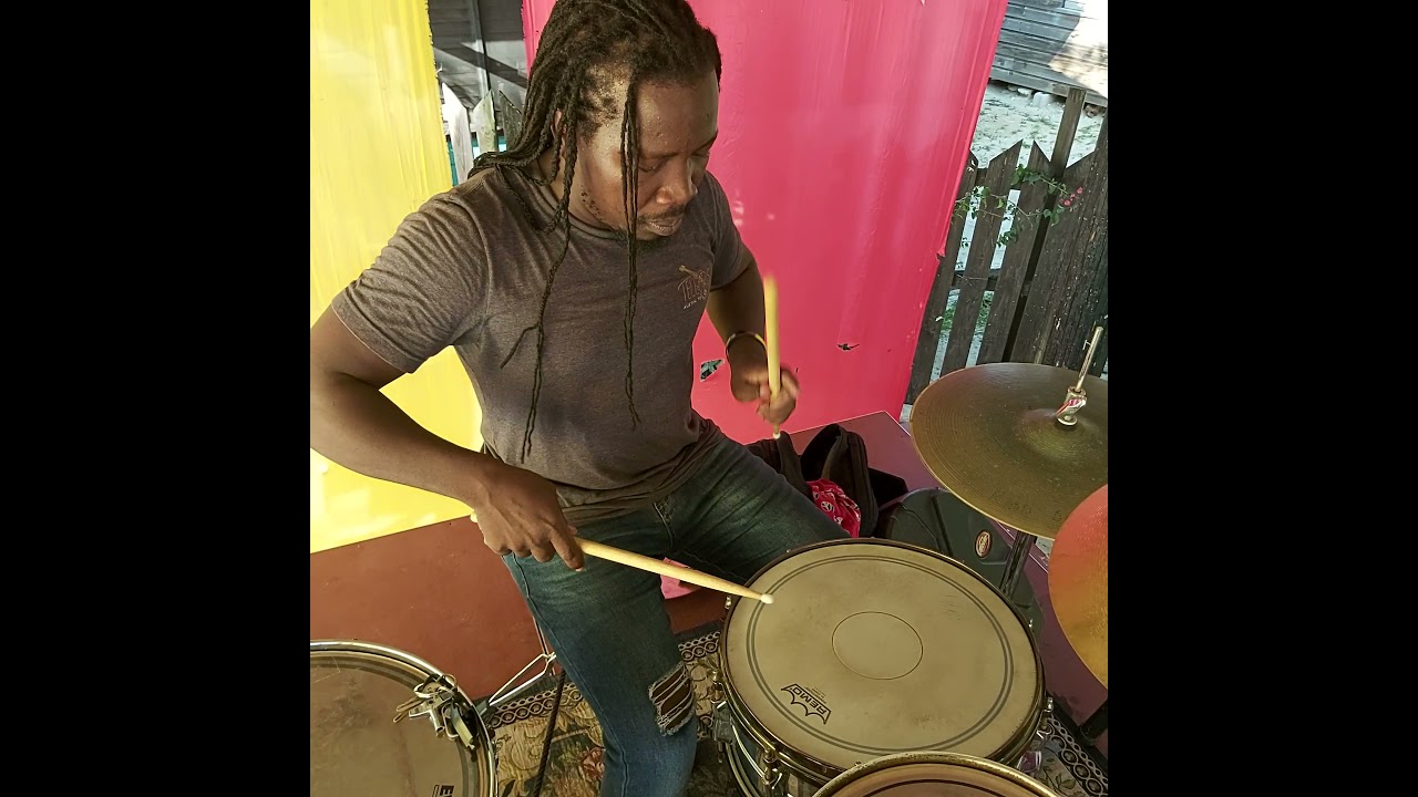 How to play reggea one drop on drums,  roots hi-hat pattern tutorial made popular by carlton barrett