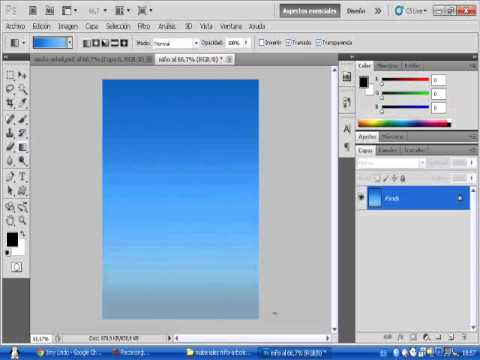 Como hacer un degradado en photoshop