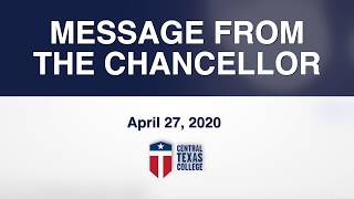 Message From The Chancellor - 04/27/20