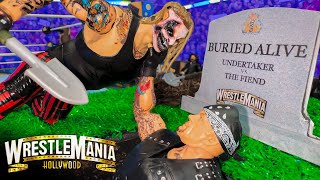Fiend vs Undertaker Buried Alive Action Figure Match! WrestleMania Hollywood