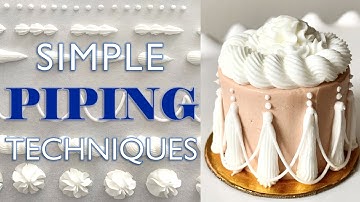 Simple PIPING Techniques! // Royal Icing Cake Piping Tutorial // With Finespun Cakes
