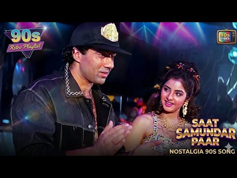 Saat Samundar Paar Main Tere 4K Song | Sunny Deol, Divya Bharti | Vishwatma (1992) | Popular Song
