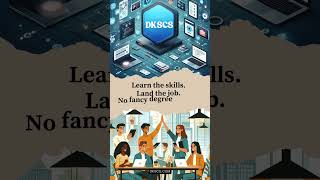 No degree? No problem. Learn 5 top tech skills at DKSCS and get hired fast! #tech #viralvideo #ai