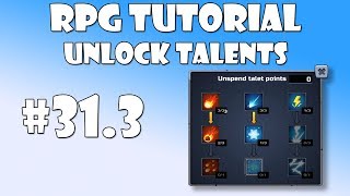 #31.3 Unity RPG Tutorial - Unlock talents