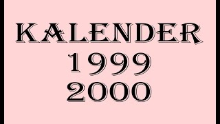 Kalender Tahun 1999 dan 2000 Lengkap Dengan Hijriyah. Cek Hari Spesialmu.