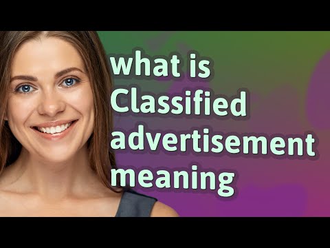 Classified Advertisement Examples