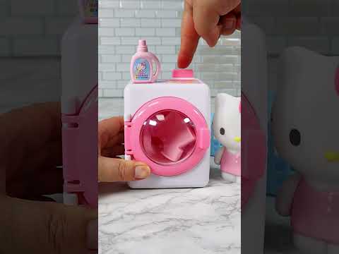 Toy ASMR <strong>Hello</strong> Kitty Laundry Washing Machine Satisfying with Unboxing &amp; Review <strong>Toys</strong>