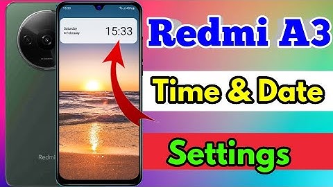 how to set date and time in redmi a3 | redmi a3 me date and time set kaise kare
