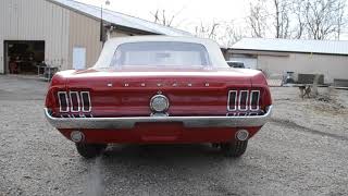 1967 MUSTANG CONVERTIBLE C-CODE 289 AUTO SOLID STRAIGHT BEAUTIFUL FACTORY CANDY APPLE RED 1967 Mustang C Code 289