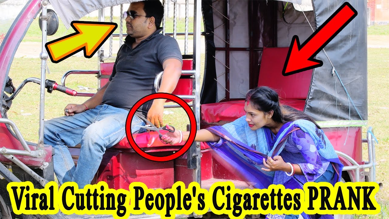Cutting People's Cigarettes PRANK (Part 4) STOP Smoking Prank! New Prank 2022 | So Funny Videos.