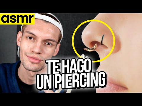 asmr para dormir roleplay | te hago un piercing | mol asmr español