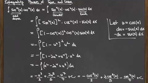 Integrating Powers of Sine or Cosine 4