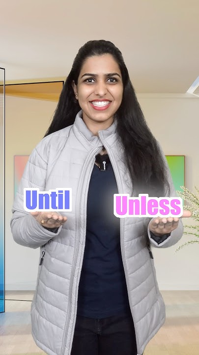 How to use ‘Until’ and ’Unless’ Prepositions | English Grammar #shorts ...