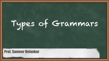 Types of Grammars | Introduction to Grammars |Theory Of Computation | GATE CSE