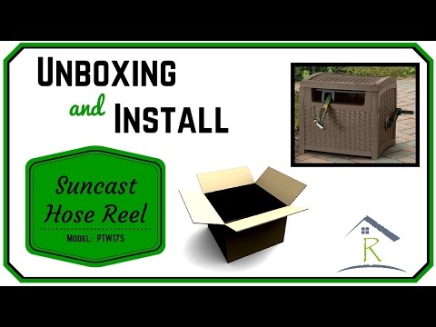 Suncast Hose Reel 175 Foot Review and Install 