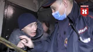 Задержание буйного жителя Кемерова