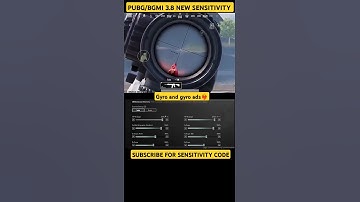 Bgmi 3.8 best sensitivity settings  | bgmi Sensitivitycode |   #shorts #bgmi #thumbgodbgmi #thumbgod