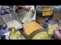 Huge Coconut Barfi Making At Mega Factory Chandigarh Sweets