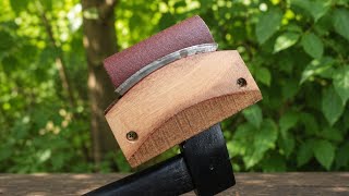 Make your own axe sharpening tool that anyone can do!