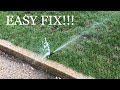 How to fix a broken sprinkler head // DIY irrigation repair