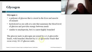Baker Biochemistry CHM 2310 Module 8 Chapter 13 Polysaccharides