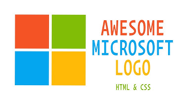 Awesome Microsoft Logo. HTML & CSS Only.
