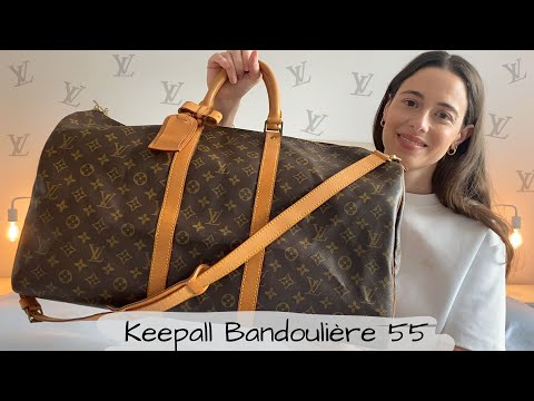 LOUIS VUITTON KEEPALL BANDOULIÈRE 55 REVIEW - Best travel bag or totally  overpriced ? 