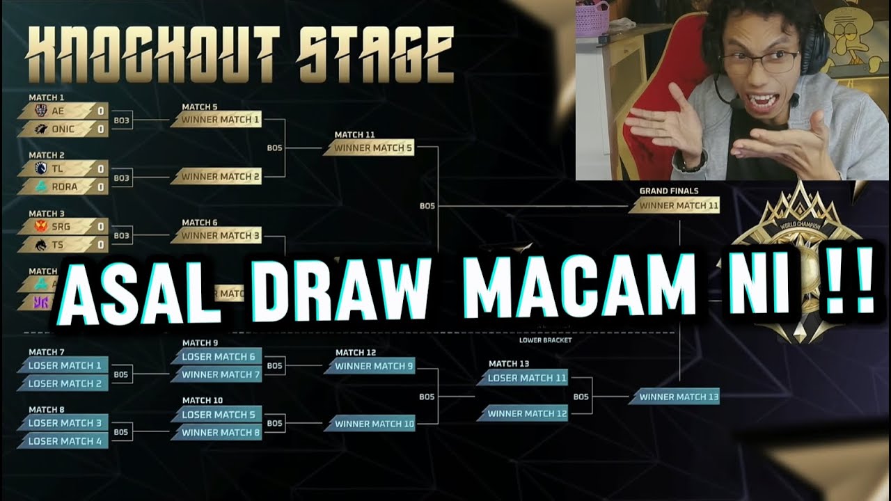 LAWAN SESAMA NEGARA LA SIAW! KNOCKOUT STAGE DRAW M7 CHAMPIONSHIP - MOBILE LEGEND