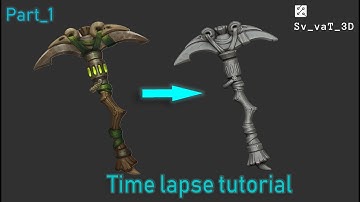 Stylized Pickaxe (part 1)