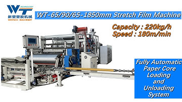 1850mm 5layers stretch film machine with automatic loading; Fully automatic casting film machine