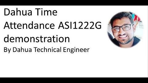 Dahua Standalone Time Attendance ASI1222G-D Introduction | Urdu/Hindi & English Subtitles.
