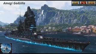 World of Warships - Amagi Godzilla
