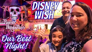 Disney Wish!  The Best Dining Experience At  Arendelle! Pirate Night Fun With Fireworks At Sea!