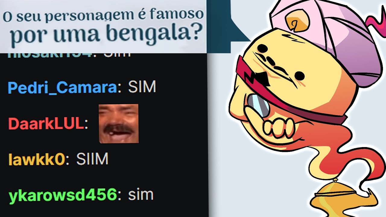 A Rapaziada do Chat falou que me encontrou no Akinator e eu queria tes