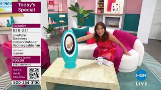LivePure Bladeless Indoor/Outdoor Rechargeable Fan
