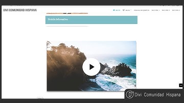 Vídeo Aparece en Pop Up Divi