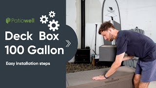 Patiowell Deck Box - 100 Gallon Assembly