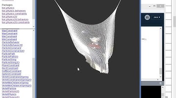 Cloth Simulation In Processing.