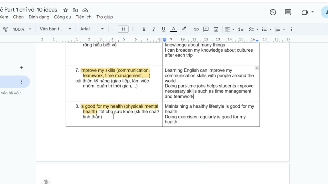 Mẹo trả lời Vstep Speaking Part 1 chỉ với 10 ideas