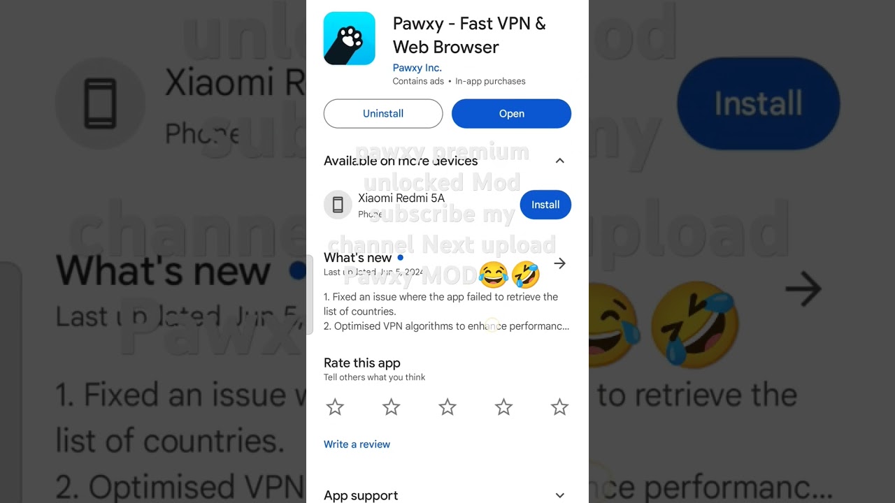 pawxy premium unlocked Mod Ready Please Subscribe my channel