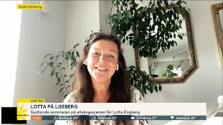 Lotta Engbergs hälsning till väder-Linda: 'Tack!' - Nyhetsmorgon (TV4)