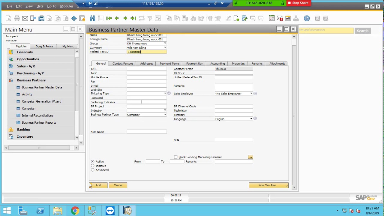 7 How To Create Business Partner SAP B1 YouTube